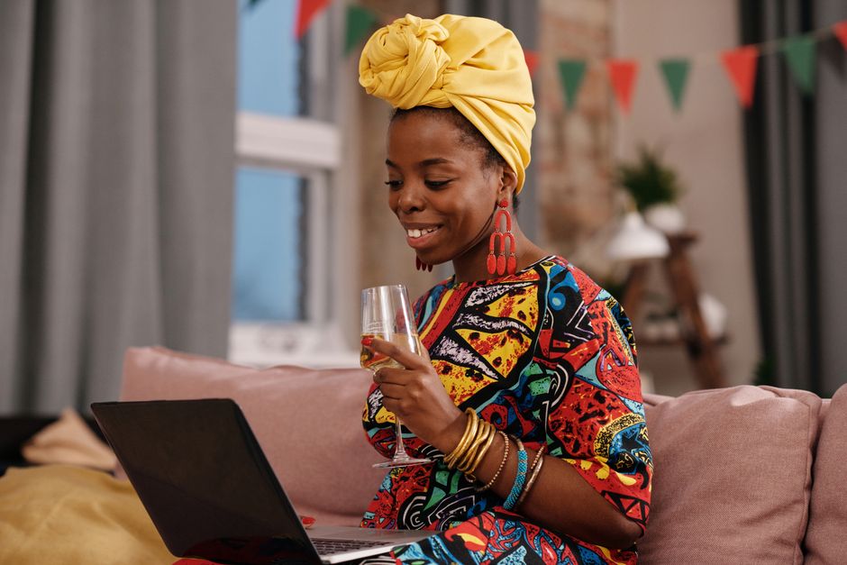 Nigerian professional abroad discussing property plans remotely