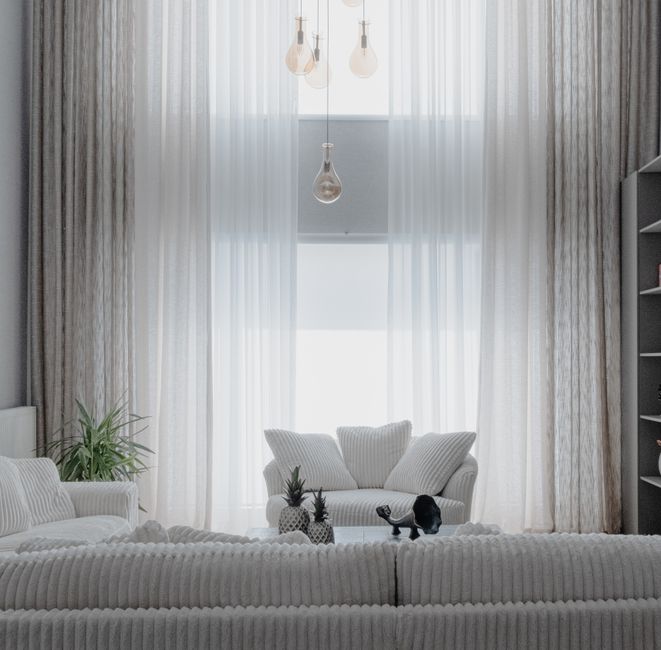 Sample modern interior, illustrative listing